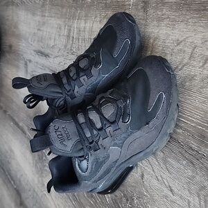 Nike Air Max 270 React Low Top Trainers Sneakers Running Shoes Black Oil Grey